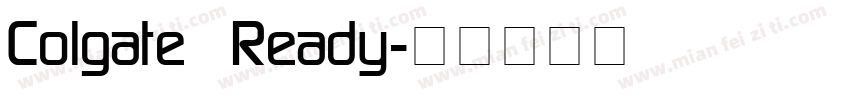 Colgate Ready字体转换